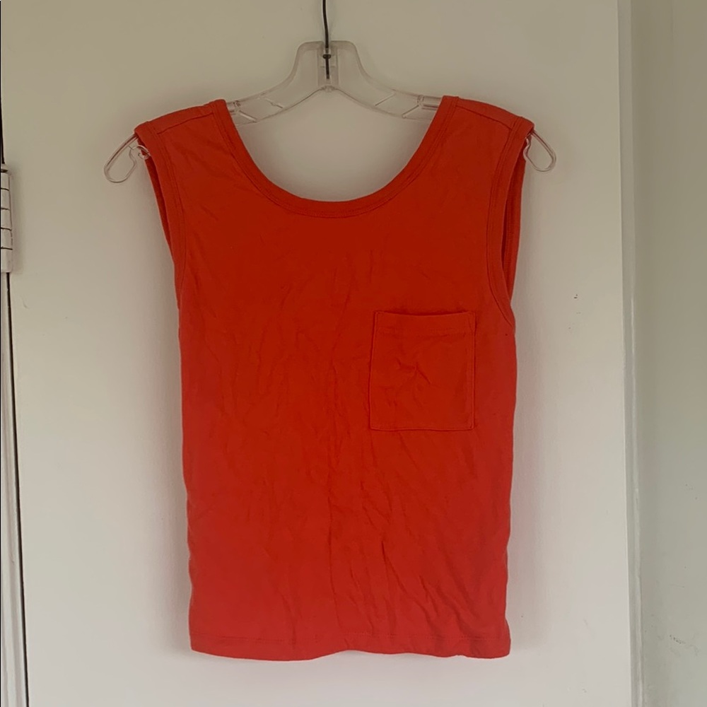 Alexander Wang Sleeveless Twist Top - coral Red
